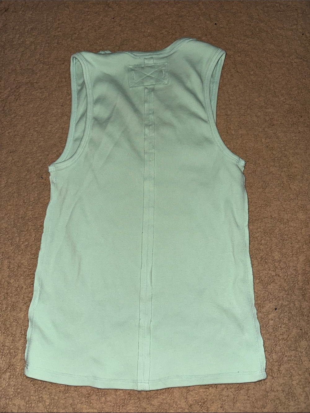 NWOT We The Free Mint Green Sleeveless V-Neck Tank Top - Picture 4 of 5
